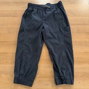 Boston Traders Boys Black Cargo Jogger Pants Size M 8 10 Elastic Waist Utility